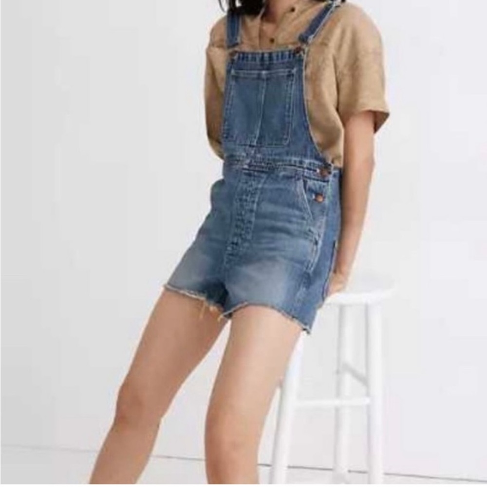 Madewell Denim Overall Shorts